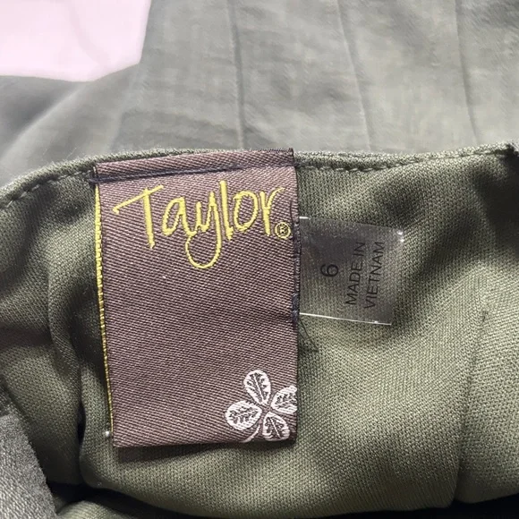 Taylor Forest Green Wide Leg Jumpsuit - Picture 12 of 15